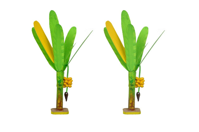 simonart and printing Artificial Banana Tree 2ft one Pair Pooja Decor Set