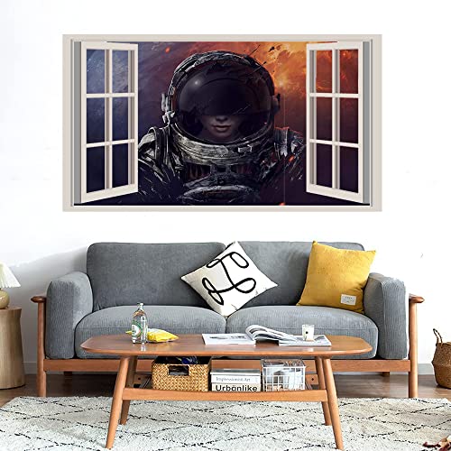 GADGETS WRAP Printed Wall Decal Sticker Fake Window Style Decal (90cm x 50cm) - Lost in Space