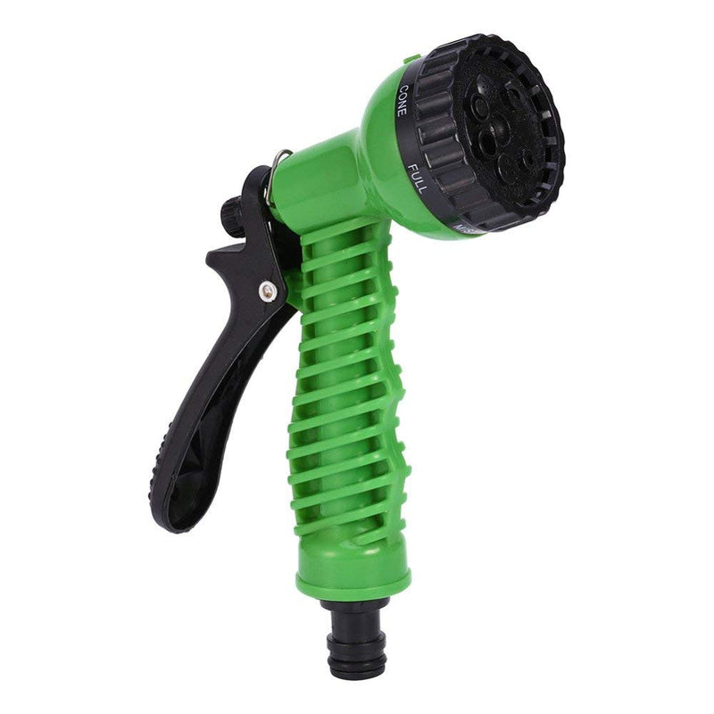 DEXURIES Heavy Duty Garden Hose/Pipe Water Spray Gun 7 MODE Nozzle for Car Washing | Pet Showering | Cleaning | High-Pressure Nozzle | Multi-Functioned Gardening Gun Nozzle (Color - Green, Pack of 1)