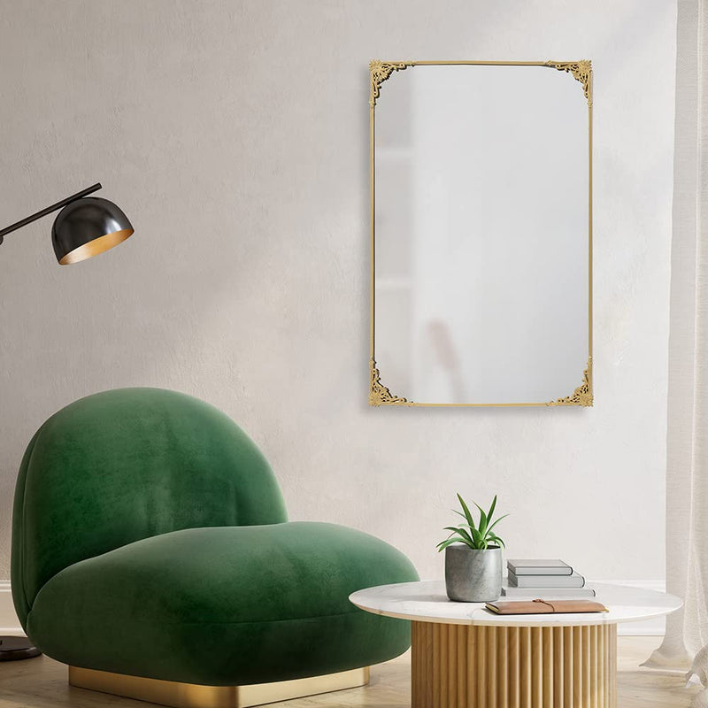 Wakefit Delita Gold Wall Mirror