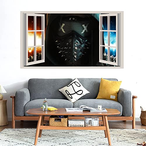 GADGETS WRAP Printed Wall Decal Sticker Fake Window Style Decal (90cm x 50cm) - Wrench