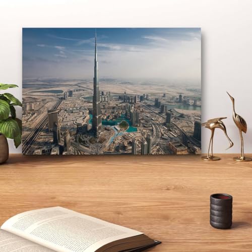 GADGETS WRAP Canvas Gallery Wrap Framed for Home Office Studio Living Room Decoration (14x11inch) - Dubai (2)