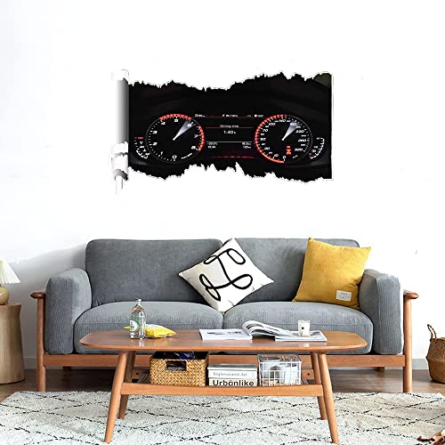 GADGETS WRAP Printed Wall Decal Sticker Scratched Paper Style Wall Decal (90cm x 50cm) - Speedo Metre