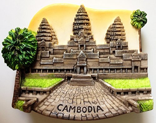 Angkor Wat CAMBODIA Khmer Resin 3D fridge Refrigerator Thai Magnet Hand Made Craft. by Thai MCnets