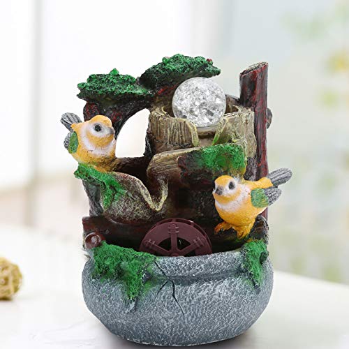 Ubersweet® Waterwheel Fountain, Miniature Rockery Desktop Fountain, for Decoration Office Home'||