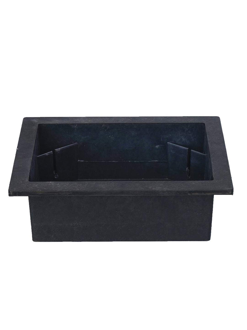 CRAFT SMITH Elegant Square Water Fountain Plastic Tub (Size: 21 x 18.5 x 8 CM | Colour: Black | Weight: 450 gram)