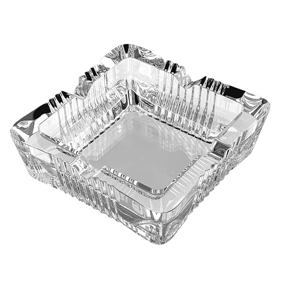 WORLD'S CRYSTAL ASHTRAY, offering a sleek and durable design for both smokers and décor enthusiasts.