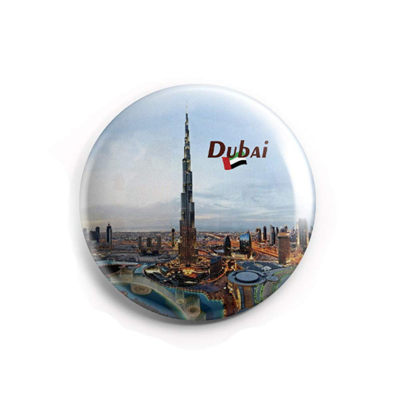 AVI 58mm Regular Size Metal Fridge Magnet Blue Dubai UAE Middle East Travel Souvenir MR8002213