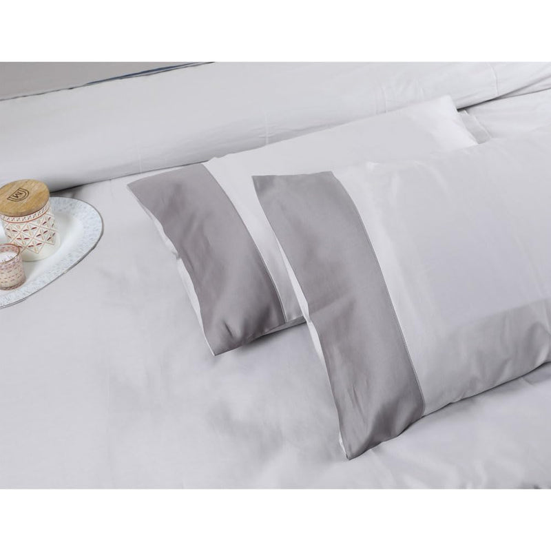 Etonner Audley Grand Border Silver Double Bed Sheet