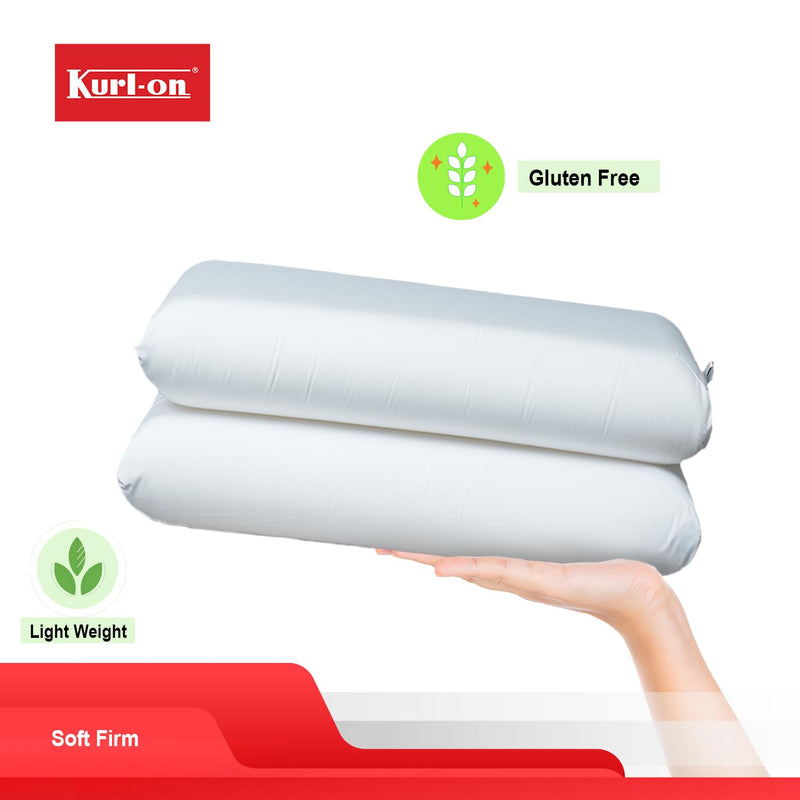 Kurl-On Pillows| Sleeping Pillows| High Resilience Foam Pillow, Hr Foam Pillow, Polyester Fabric (24X16X4 Inches,Super Soft)-1 Piece, White