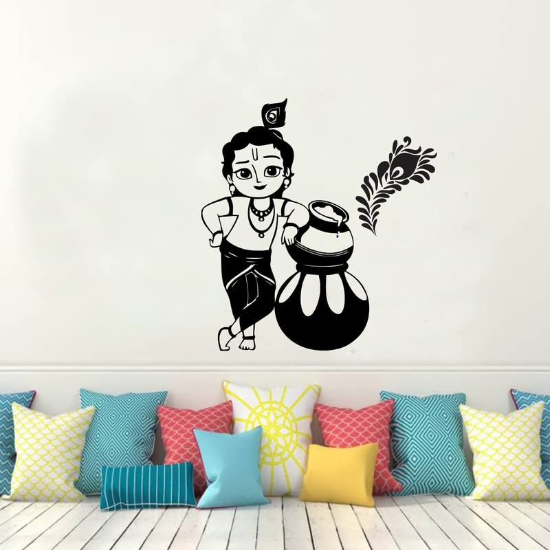 Decoretive kisan kanyya Black Wall Sticker