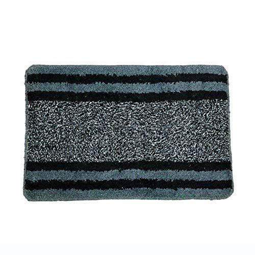 Kuber Industries Rectangular Design Soft Cotton Door Mat (Multicolour, Standard, CTKTC032514), 3 Pieces