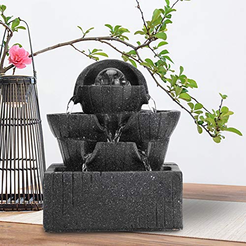 Ubersweet® Tabletop Fountain, Desktop Fountain Small Rockery for Home Decoration Gift'||