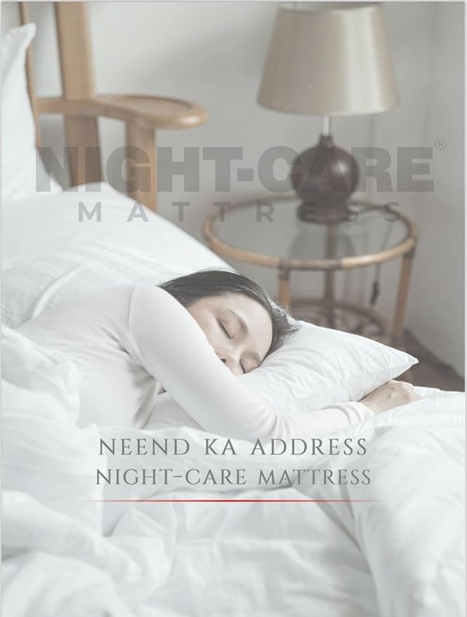 NIGHT CARE Executive 3" HD Comfort Mattress | Front 10mm Back 5mm Dual Side Quilt | Soft & Firm Support | Reversible Mattress | 2" High Resilience Foam | HD Mattress for Back Pain Relief (48*72*5)