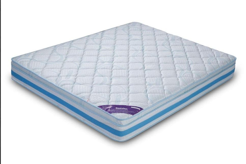 Restolex Silver Breeze 6"-Supportive Spring Pocket Mattress-Sky blue-75 X 66 X 6