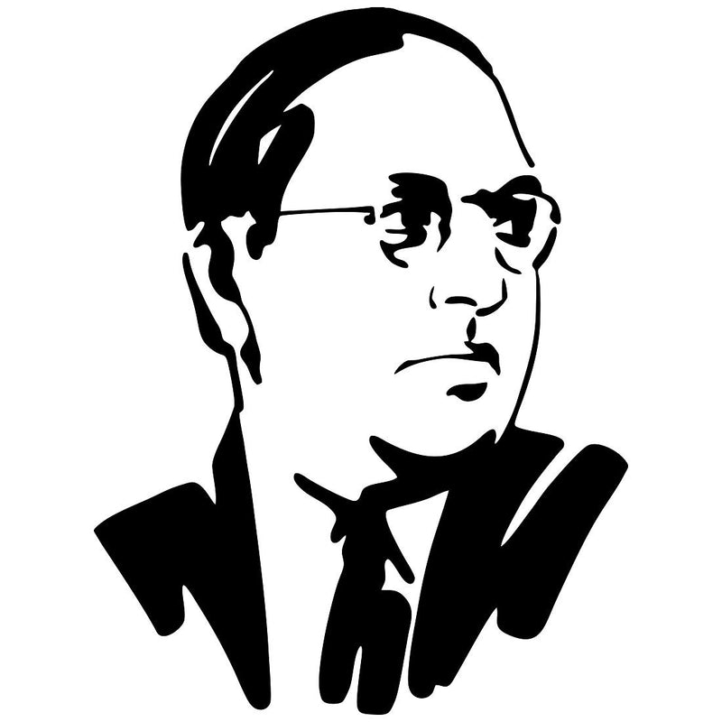 Tuffuk Dr Ambedkar Large Vinyl Wallstickers for Home Decorations(60 cm x 50 cm)5TZ379