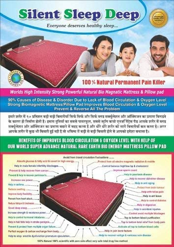 Foam Bio-Energy Foldable Magnetic Mattress (5 Feet X 6 Feet) With 2 Pillow Cover