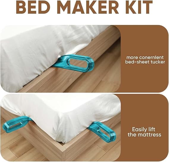 R J Enterprise Mattress Lifter Tool Plastic (Pack of 2) 2 in 1 Bedsheet Tucker Tool/Stand Bed Lifter Helps Lift and Hold Mattress Wedge Elevator Tool Bed Making Tool Bed Tucker Tool