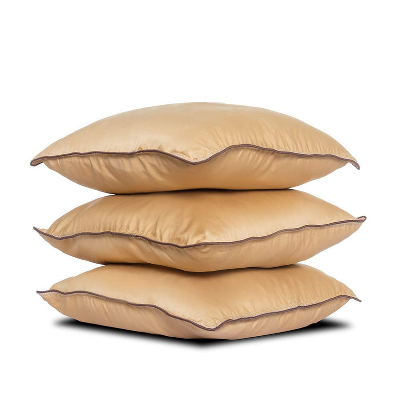 Wakefit Cushions, Cushions for Sofa, Cushion, Cushion Pillow, Cushion 16 inch x 16 inch, Hollow Fiber Sofa Cushions Set of 3, (Colour - Beige)