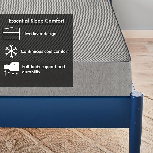 Cloudyfeel Classic Compress Mattress, Mattress Single Bed, 72x36x5 Inches Bed Mattress, Single Bed Mattress - Grey Color