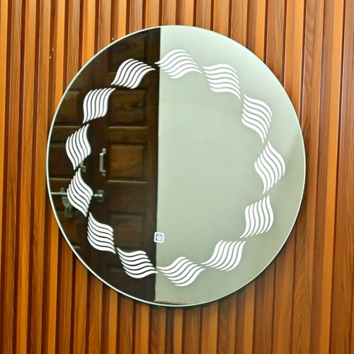 Spark Glass Round LED Sensor Mirror, Living Room Mirror, Bathroom Mirror, Bedroom Mirror