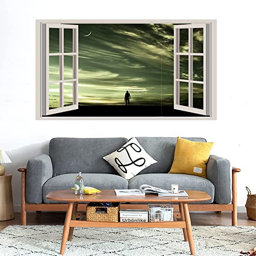 GADGETS WRAP Printed Wall Decal Sticker Fake Window Style Decal (90cm x 50cm) - The Last Soldier