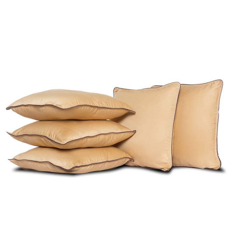 Wakefit Cushions, Cushions for Sofa, Cushion, Cushion Pillow, Cushion 16 inch x 16 inch, Hollow Fiber Sofa Cushions Set of 5, (Colour - Beige)