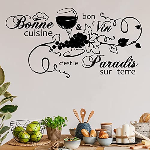 GADGETS WRAP Vinyl Decal Sticker French Good Food On Earth Grape Flora (Item Finish Size : 93cm x 45cm)