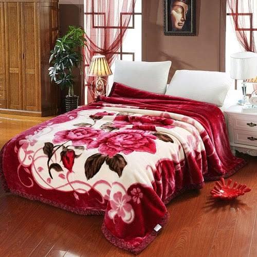 WINSTON HOME Luxurious Blanket Double Bed for Heavy Winter, Mink Super Soft Fabric, Lightweight Pack of 1 Color