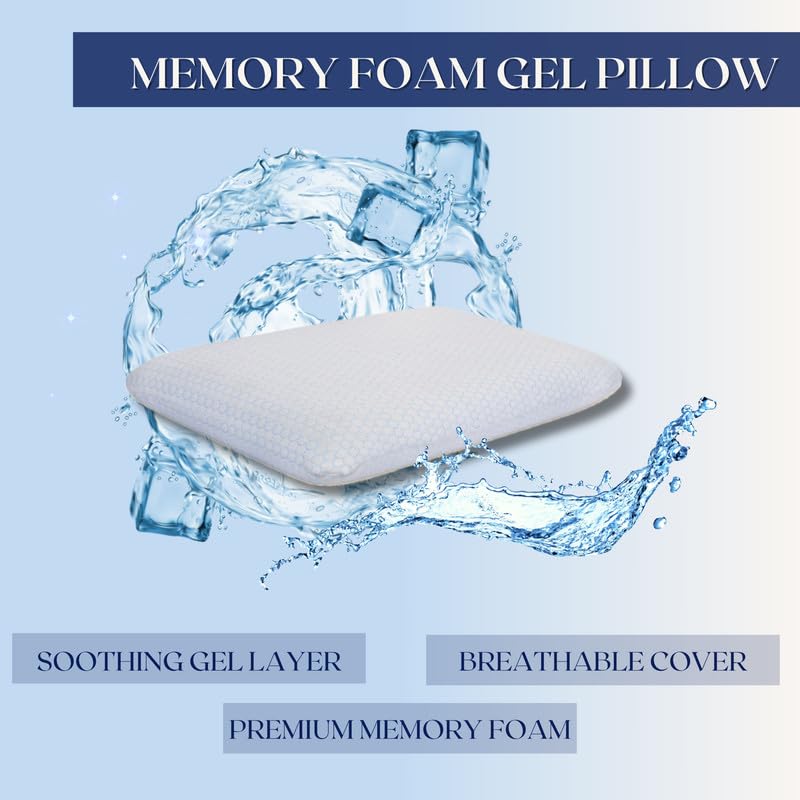 Dormyo Memory Foam Pillow (2, Flakes, 2.5 inches Height)