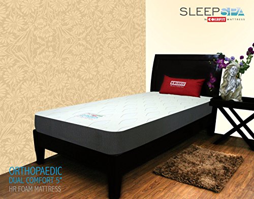 SLEEPSPA Dual Comfort -Hard and Soft-with Soft Comfort Cubes and Rebotech 5 Inch Queen Size High Resilience (HR) Foam Mattress | 7 Years Warranty (LxW: 78X60X5)