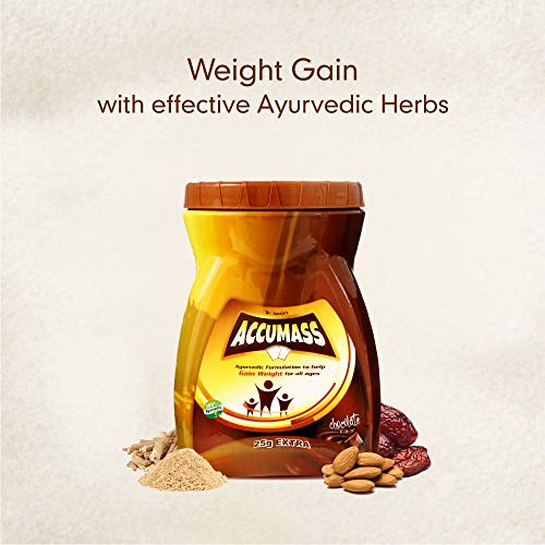 Accumass Weight Gainer Powder (Chocolate Flavour, 525 g) - Pack of 2