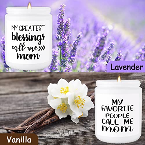 2 Packs Lavender and Vanilla Scented Candles,Best Mom Gift,9oz,2.75" W x 3.54" H,for Valentine's Day, Mother's Day, Thanksgiving, Birthdays, Anniversaries