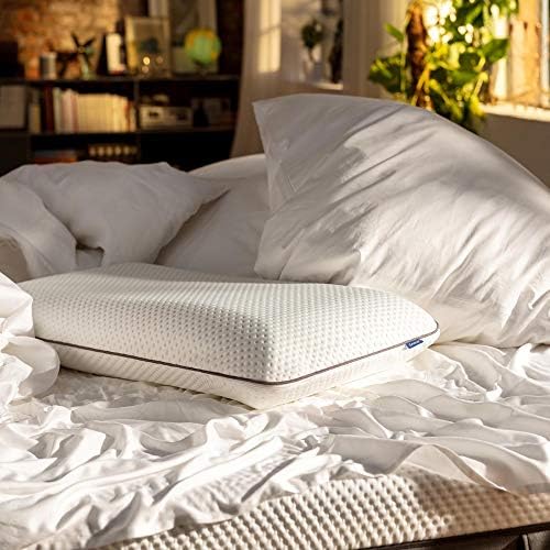 Emma Foam Pillow | Memory Foam Pillow| Engineered in Germany | Adjustable 3 Layers| Orthopedic | Set of 2