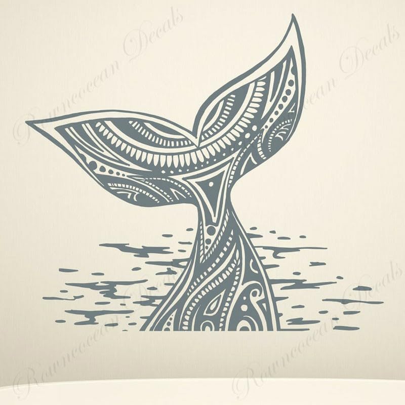 GADGETS WRAP Vinyl Whale Tail Bohemia Decal Wall