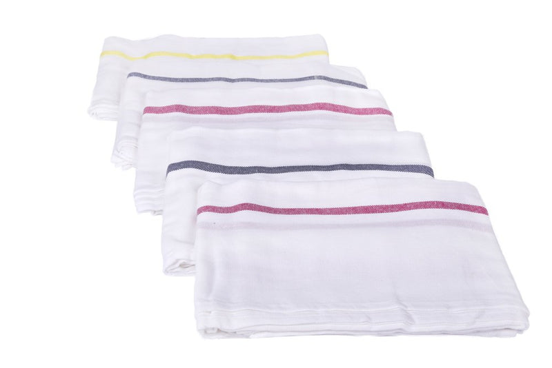 looms & weaves - 2 White Bath Towel - (60 X 30, Cotton), 200 Gsm