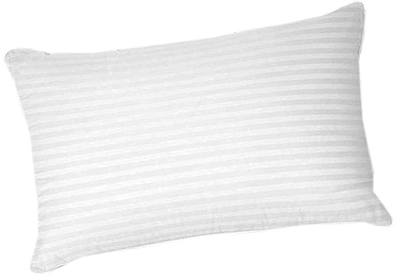 NIVEDHA MATTRESS- Organic Silk Cotton/kapok/Semal Ilavam Panju Soft Sleeping White Striped Classic Pillows, Size : 25 x 15 inches-Pack of 2.