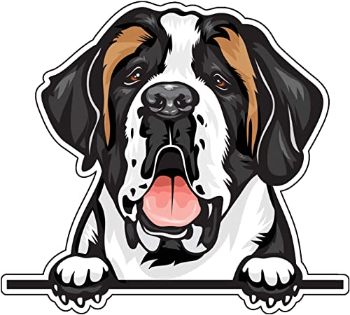 WickedGoodz St. Bernard Magnet - Saint Bernard Dog Magnetic Car Decal