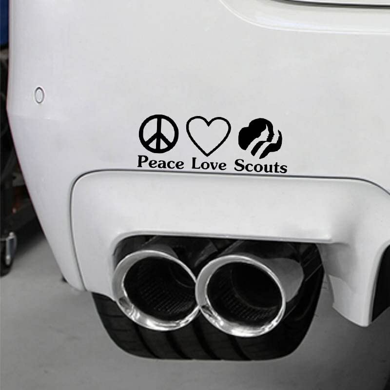 GADGETS WRAP Vinyl Wall Decal Sticker Peace Love Scounts Nice Design Car Sticker