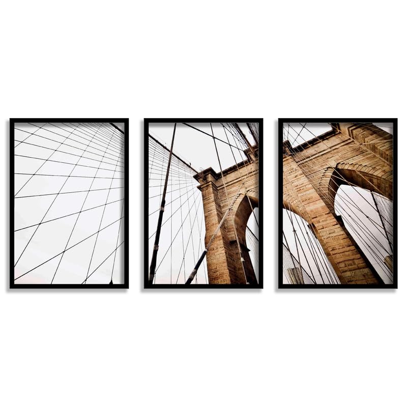 SAF paintings Set of 3 Abstract Wall Painting for Home Decoration SA-BLACKCF33604