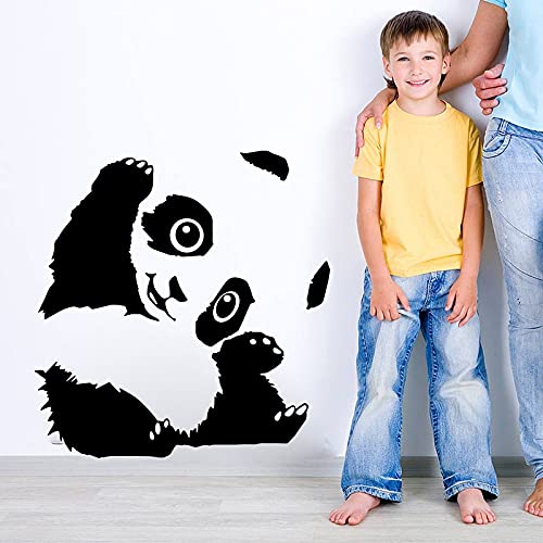 GADGETS WRAP Vinyl Decal Sticker Lovely Panda Bear Bamboo (Item Finish Size : 56cm x 54cm)