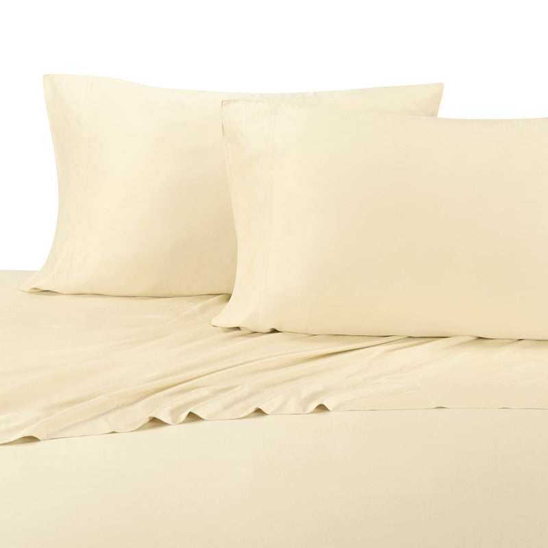 King, Ivory : Royal Hotel Silky Soft Bamboo King Cotton Sheet Set - Ivory