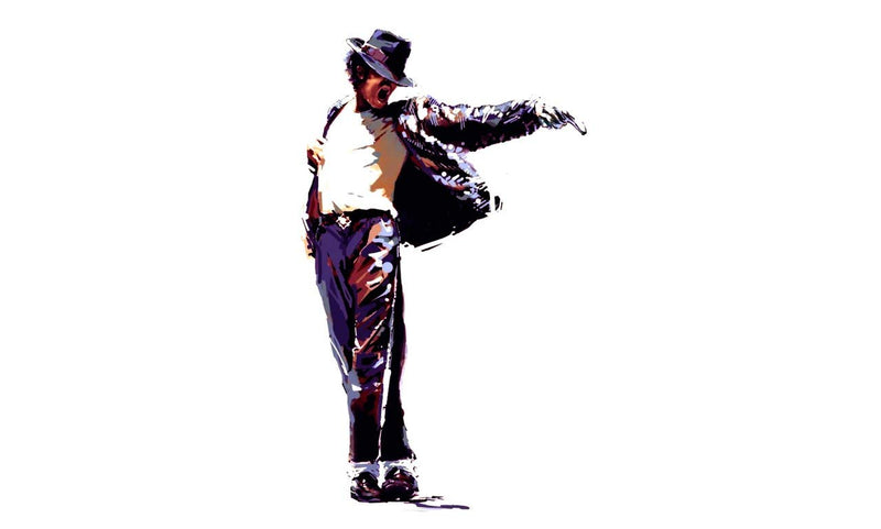 Divine Designs™ PVC Vinyl Self-Adhesive Michel Jackson Dance Wall Sticker for Living Room, Bedroom, Office Wall Decoration (18 X 30 INCH) Pack 1