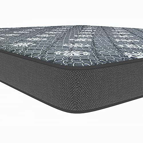 Sleepfresh Spinebond High Resilience Rebonded Foam 4 Inch Double Size Dual Comfort Mattress (78x48x4 Inches)