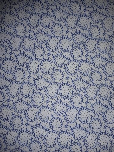 AVIDECO 100% FINE Cotton Beautiful Floral Thin Layer Soft Top Sheet/AC Summer Sheet (Top Sheet Size: 60x90) (Blue-F)