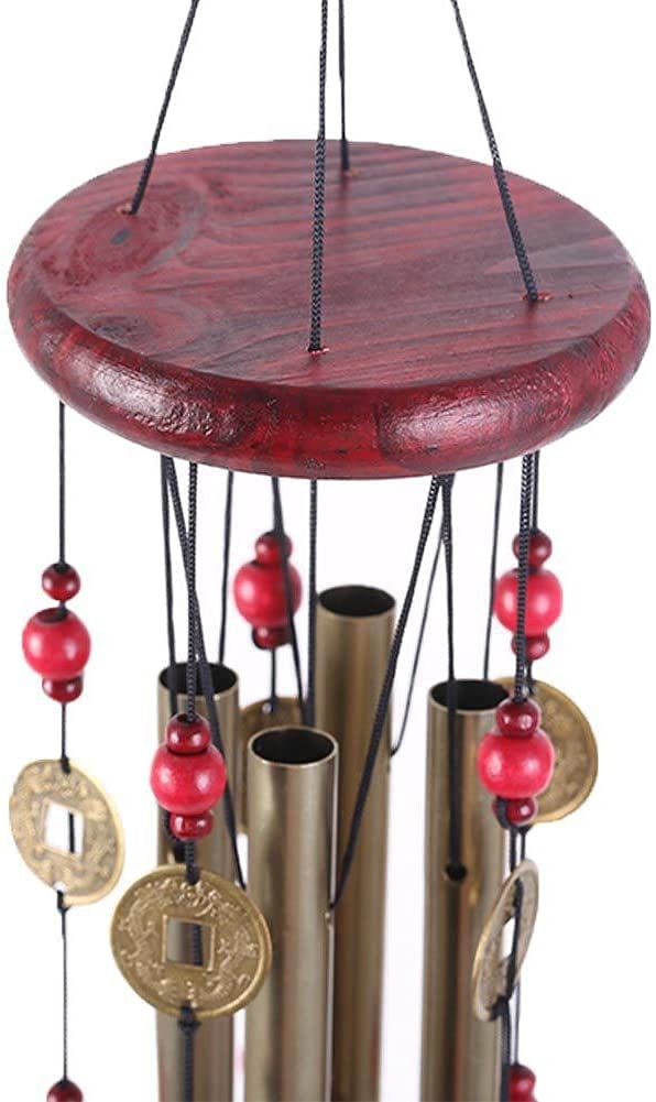 TIMESETL Fengsui Metal Wind Chime for Home Decor (24 inch, Multicolour)