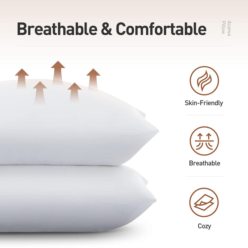 Sleep Soundly With Soo Jaoo: Pack Of 1 Microfiber Pillows For Ultimate Comfort, White