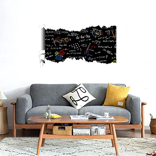 GADGETS WRAP Printed Wall Decal Sticker Scratched Paper Style Wall Decal (90cm x 50cm) - OMG Maths