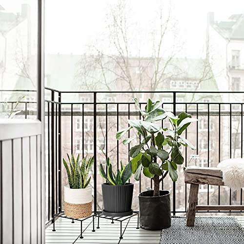 NAYRA Strong Stylish Four legs Design Metal Square Shape stands For Plant Pot Flower Pot Stand For Planter indoor and Outdoor (Square Stand -4)