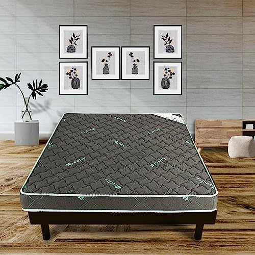 Novelty Mattress And Sofa_Vivo 5 inch King Size Premium High Resilience PU Foam Mattress (72x70x5, Double Bed, Medium Firm Mattress)